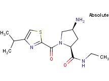(4S)-4-amino-N-ethyl-1-[(4-isopropyl-1,3-thiazol-2-yl)carbonyl]-L-prolinamide