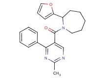 2-(2-furyl)-1-[(2-methyl-4-phenyl-5-pyrimidinyl)carbonyl]azepane