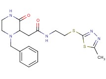 2-(1-benzyl-3-oxo-2-piperazinyl)-N-{2-[(5-methyl-1,3,4-thiadiazol-2-yl)thio]ethyl}acetamide