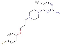 4-{4-[3-(4-fluorophenoxy)propyl]piperazin-1-yl}-5-methylpyrimidin-2-amine