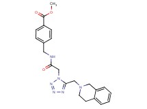 methyl 4-[({[5-(3,4-dihydro-2(1H)-isoquinolinylmethyl)-1H-tetrazol-1-yl]acetyl}amino)methyl]benzoate