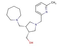 {(3R*,4R*)-4-(azepan-1-ylmethyl)-1-[(6-methylpyridin-2-yl)methyl]pyrrolidin-3-yl}methanol