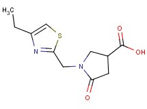 1-[(4-ethyl-1,3-thiazol-2-yl)methyl]-5-oxopyrrolidine-3-carboxylic acid