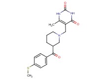 6-methyl-5-({3-[4-(methylthio)benzoyl]piperidin-1-yl}methyl)pyrimidine-2,4(1H,3H)-dione