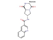 N-[(7R,8aS)-1,4-dioxooctahydropyrrolo[1,2-a]pyrazin-7-yl]quinoline-3-carboxamide