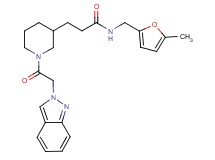 3-[1-(2H-indazol-2-ylacetyl)-3-piperidinyl]-N-[(5-methyl-2-furyl)methyl]propanamide