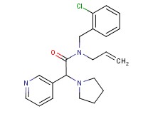 N-allyl-N-(2-chlorobenzyl)-2-pyridin-3-yl-2-pyrrolidin-1-ylacetamide