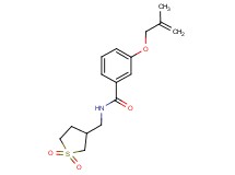 N-[(1,1-dioxidotetrahydro-3-thienyl)methyl]-3-[(2-methylprop-2-en-1-yl)oxy]benzamide
