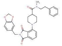 1-[2-(1,3-benzodioxol-5-ylmethyl)-1,3-dioxo-2,3-dihydro-1H-isoindol-4-yl]-N-methyl-N-(2-phenylethyl)-4-piperidinecarboxamide