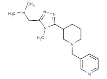 N,N-dimethyl-1-{4-methyl-5-[1-(pyridin-3-ylmethyl)piperidin-3-yl]-4H-1,2,4-triazol-3-yl}methanamine
