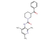 3-benzoyl-N-(2,4,6-trimethylpyridin-3-yl)piperidine-1-carboxamide