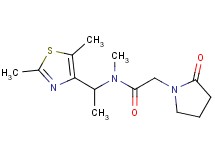 N-[1-(2,5-dimethyl-1,3-thiazol-4-yl)ethyl]-N-methyl-2-(2-oxopyrrolidin-1-yl)acetamide