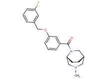 (1S*,5R*)-6-{3-[(3-fluorobenzyl)oxy]benzoyl}-3-methyl-3,6-diazabicyclo[3.2.2]nonane