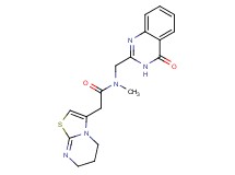 2-(6,7-dihydro-5H-[1,3]thiazolo[3,2-a]pyrimidin-3-yl)-N-methyl-N-[(4-oxo-3,4-dihydro-2-quinazolinyl)methyl]acetamide