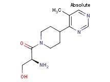 (2S)-2-amino-3-[4-(5-methylpyrimidin-4-yl)piperidin-1-yl]-3-oxopropan-1-ol formate
