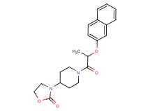 3-{1-[2-(2-naphthyloxy)propanoyl]-4-piperidinyl}-1,3-oxazolidin-2-one