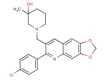 1-{[6-(4-chlorophenyl)[1,3]dioxolo[4,5-g]quinolin-7-yl]methyl}-3-methyl-3-piperidinol