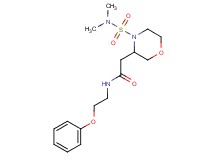 2-{4-[(dimethylamino)sulfonyl]-3-morpholinyl}-N-(2-phenoxyethyl)acetamide
