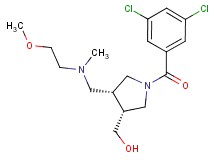 ((3R*,4R*)-1-(3,5-dichlorobenzoyl)-4-{[(2-methoxyethyl)(methyl)amino]methyl}pyrrolidin-3-yl)methanol
