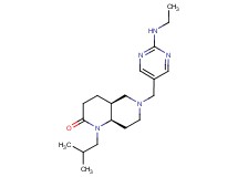 (4aS*,8aR*)-6-{[2-(ethylamino)-5-pyrimidinyl]methyl}-1-isobutyloctahydro-1,6-naphthyridin-2(1H)-one