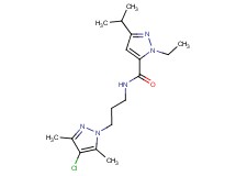 N-[3-(4-chloro-3,5-dimethyl-1H-pyrazol-1-yl)propyl]-1-ethyl-3-isopropyl-1H-pyrazole-5-carboxamide
