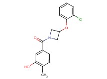 5-{[3-(2-chlorophenoxy)-1-azetidinyl]carbonyl}-2-methylphenol