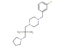 1-[2,2-dimethyl-3-(1-pyrrolidinyl)propyl]-4-(3-fluorobenzyl)piperazine