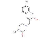 4-[(2-hydroxy-7-methyl-3-quinolinyl)methyl]-1-methyl-2-piperazinone