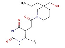 5-{2-[3-(hydroxymethyl)-3-propylpiperidin-1-yl]-2-oxoethyl}-6-methylpyrimidine-2,4(1H,3H)-dione