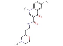 1,6-dimethyl-N-[2-(4-methylmorpholin-2-yl)ethyl]-4-oxo-1,4-dihydroquinoline-3-carboxamide