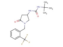 N-(tert-butyl)-N'-{5-oxo-1-[2-(trifluoromethyl)benzyl]-3-pyrrolidinyl}urea