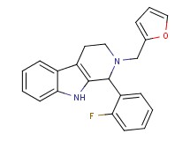 1-(2-fluorophenyl)-2-(2-furylmethyl)-2,3,4,9-tetrahydro-1H-beta-carboline