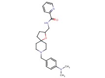 N-({8-[4-(dimethylamino)benzyl]-1-oxa-8-azaspiro[4.5]dec-2-yl}methyl)-2-pyridinecarboxamide