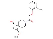 (1R*,3S*)-3-methoxy-7-[(2-methylphenoxy)acetyl]-7-azaspiro[3.5]nonan-1-ol