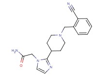 2-{2-[1-(2-cyanobenzyl)-4-piperidinyl]-1H-imidazol-1-yl}acetamide