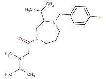 N-{2-[4-(4-fluorobenzyl)-3-isopropyl-1,4-diazepan-1-yl]-2-oxoethyl}-N-methyl-2-propanamine