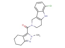 6-chloro-2-[(2-methyl-4,5,6,7-tetrahydro-2H-indazol-3-yl)carbonyl]-2,3,4,5-tetrahydro-1H-pyrido[4,3-b]indole