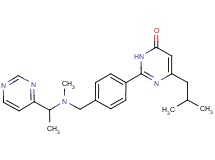 6-isobutyl-2-(4-{[methyl(1-pyrimidin-4-ylethyl)amino]methyl}phenyl)pyrimidin-4(3H)-one