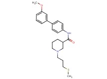 N-(3'-methoxy-4-biphenylyl)-1-[3-(methylthio)propyl]-3-piperidinecarboxamide