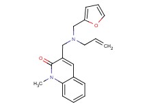 3-{[allyl(2-furylmethyl)amino]methyl}-1-methylquinolin-2(1H)-one