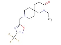 2-ethyl-9-{[3-(trifluoromethyl)-1,2,4-oxadiazol-5-yl]methyl}-2,9-diazaspiro[5.5]undecan-3-one