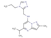 5-isopropyl-2-methyl-N-[(4-propyl-4H-1,2,4-triazol-3-yl)methyl]pyrazolo[1,5-a]pyrimidin-7-amine