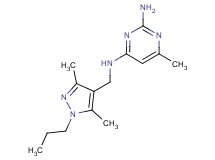 N~4~-[(3,5-dimethyl-1-propyl-1H-pyrazol-4-yl)methyl]-6-methylpyrimidine-2,4-diamine
