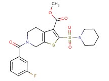 methyl 6-(3-fluorobenzoyl)-2-(1-piperidinylsulfonyl)-4,5,6,7-tetrahydrothieno[2,3-c]pyridine-3-carboxylate