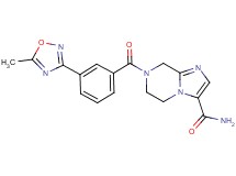 7-[3-(5-methyl-1,2,4-oxadiazol-3-yl)benzoyl]-5,6,7,8-tetrahydroimidazo[1,2-a]pyrazine-3-carboxamide