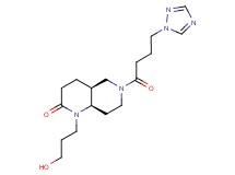 (4aS*,8aR*)-1-(3-hydroxypropyl)-6-[4-(1H-1,2,4-triazol-1-yl)butanoyl]octahydro-1,6-naphthyridin-2(1H)-one