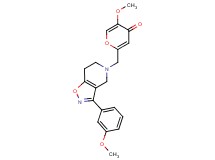 5-methoxy-2-{[3-(3-methoxyphenyl)-6,7-dihydroisoxazolo[4,5-c]pyridin-5(4H)-yl]methyl}-4H-pyran-4-one