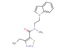 4-ethyl-N-[2-(1H-indol-1-yl)ethyl]-N-methyl-1,2,3-thiadiazole-5-carboxamide
