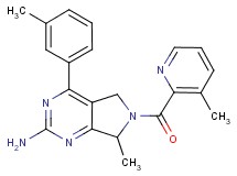 7-methyl-4-(3-methylphenyl)-6-[(3-methylpyridin-2-yl)carbonyl]-6,7-dihydro-5H-pyrrolo[3,4-d]pyrimidin-2-amine