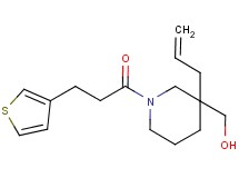 {3-allyl-1-[3-(3-thienyl)propanoyl]-3-piperidinyl}methanol